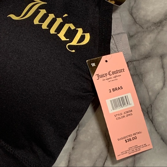 Juicy Couture Strappy Sports Bra Set NWT - Picture 9 of 10